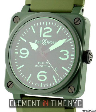 Bell & Ross BR 03-92 Military Ceramic NIB watches