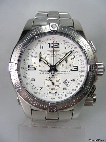 Breitling Brietling Mission chronographe rattrapante complet acier watches