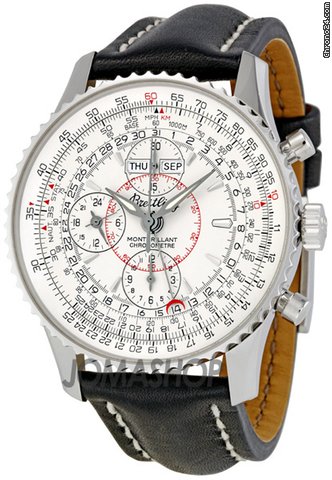 Breitling Montbrilliant Datora Silver Dial Chronograph Mens Watch A2133012-G518BKLT watches
