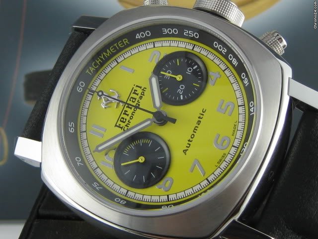 Panerai FOR FERRARI FER 011 RAREST YELLOW CHRONOGRAPH watches
