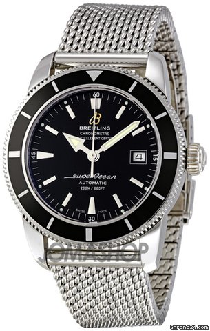 Breitling Superocean Heritage Black Dial Stainless Steel Mens Watch A1732124-BA61SS watches