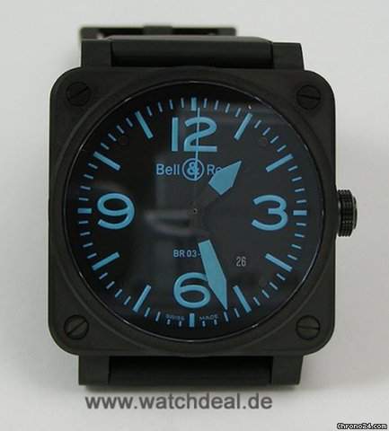 Bell & Ross BR 03-92 Blue NEU incl Mwst mit Box + Papieren watches