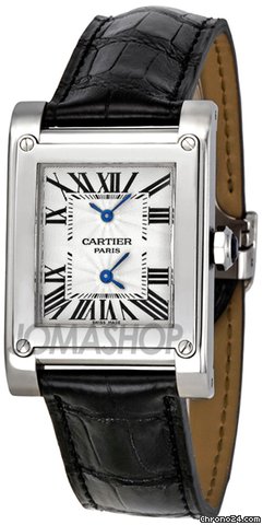 Cartier Tank A Vis Dual Time Zone Ladies Watch W1534351 watches