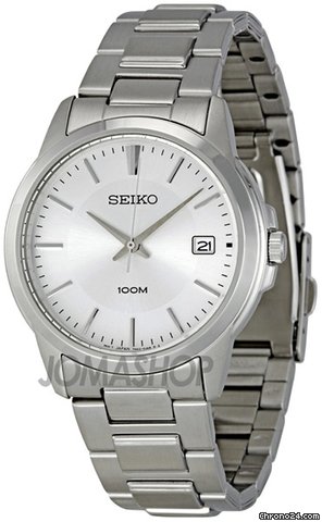 Seiko Silver Dial Stainless Steel Mens Watch SGEF49 watches