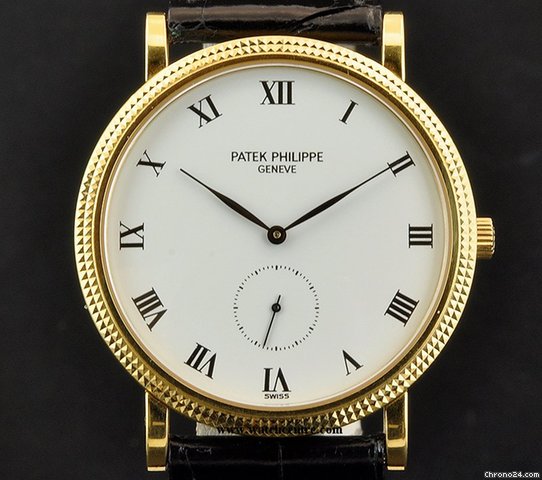 Patek Philippe 18k Y/G White Dial Calatrava B&P 3919J watches