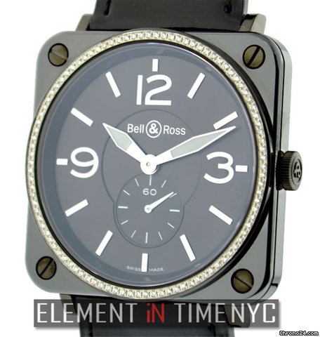 Bell & Ross BR-S 98 Quartz Diamond Bezel NIB watches