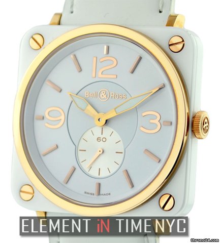 Bell & Ross BR-S 98 Quartz White NIB watches