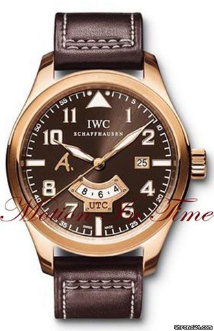 IWC Pilots UTC Antoine de Saint Exupery Rose Gold Limited 500 PC watches