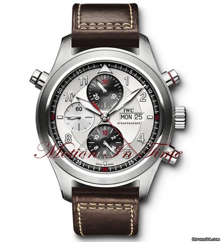 IWC PILOTS SPITFIRE DOUBLE CHRONOGRAPH STEEL 44mm watches