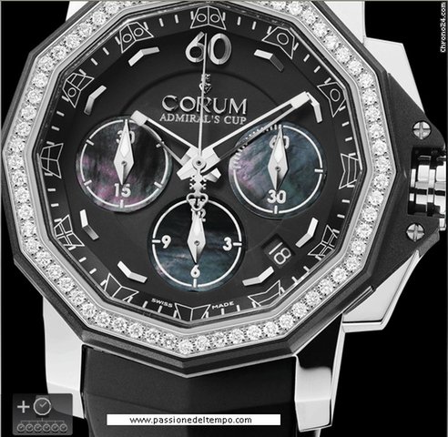 Corum LADY DIAMONDS ADMIRAL'S CUP 40 CHRONOGRAPH watches