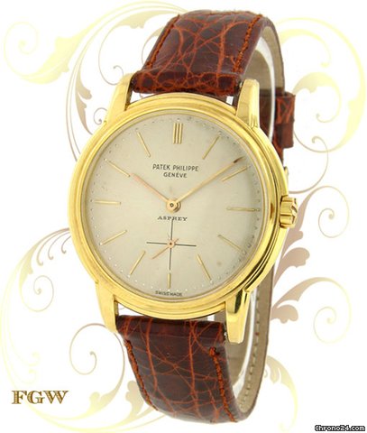 Patek Philippe 3433 Classic Automatic, Yellow Gold, Asprey Dial, watches