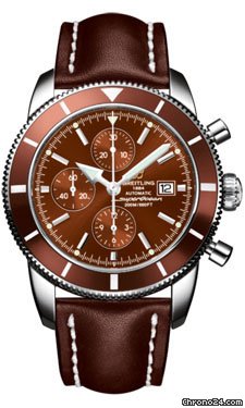Breitling Superocean Heritage Chronographe Leather Strap watches