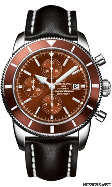 Breitling Superocean Heritage Chronographe Leather Strap watches