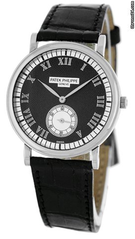 Replica Patek Philippe Gent's 18K White Gold Ref# 5022 Officer Calatrava Strapwatch Watch