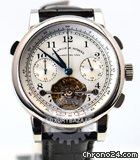 A. Lange & Sohne Tourbograph Pour le Merite (Platinum / White / Leather Strap watches