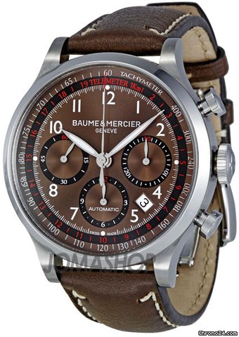 Baume & Mercier and Capeland Brown Dial Chronograph Mens Watch MOA10002 watches