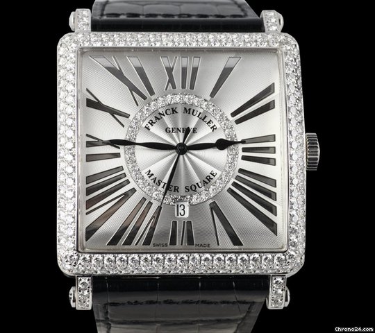 Franck Muller Master Square 6000 K XL 18K White Gold Diamonds [ON HOLD] watches