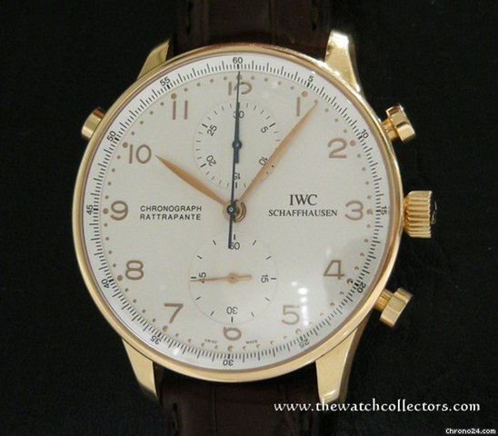 IWC Discontinued Portugeiser Rattrapante "Ref.3712" Pink Gold Full Set [ ON HOLD ] watches