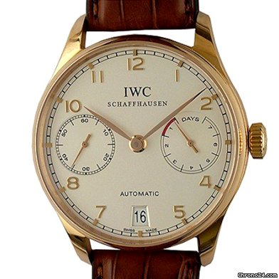 IWC Portugieser Automatik 7 Tage Gangreserve Rotgold watches