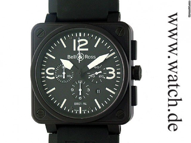 Bell & Ross Black Instrument BR 01-94 Automatic Chronograph 46x46 watches