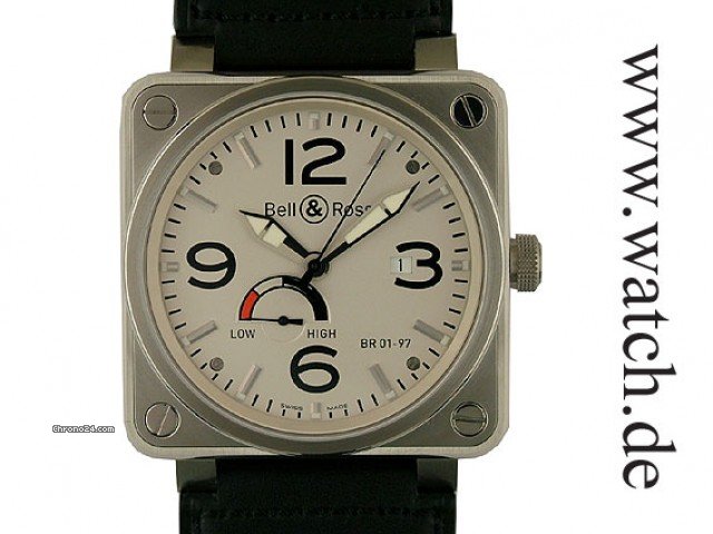 Bell & Ross BR Instrument 01-97 Power Reserve Indicator Automatic 46x46mm watches