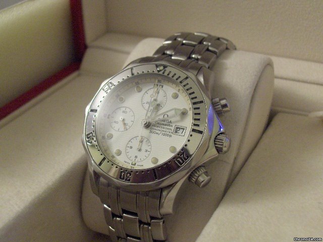 Omega Seamaster chrono 300 white automatic watches