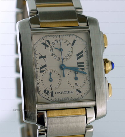 Cartier Tank Francaise Chronograph Quartz SS/YG watches