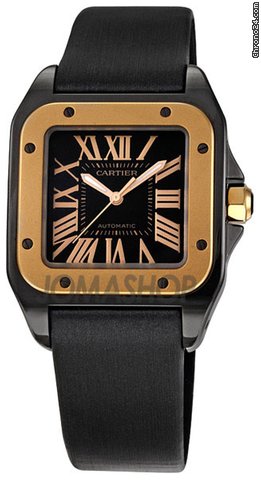 Cartier Santos 100 Pink Gold Medium Watch W2020007 watches