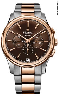 Zenith El Primero Captain Chronograph Stainless Steel and Rose Gold watches