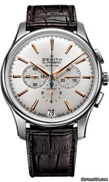 Replica Zenith El Primero Captain Chronograph Stainless Steel Watch