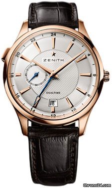 Zenith Elite Captain Dual Time Rose Gold watches