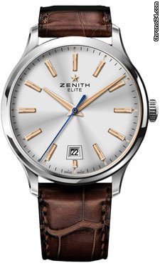 Zenith Elite Captain Central Second Stainless Steel watches