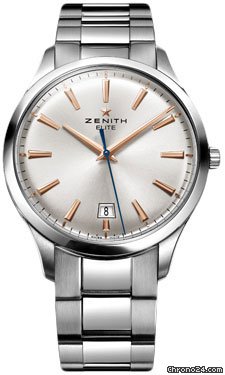 Zenith Elite Captain Central Second Stainless Steel watches