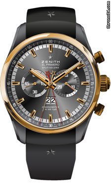 Zenith El Primero Rattrapante Black Steel and Rose Gold watches
