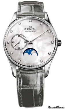 Zenith Elite Lady Ultra Thin Moonphase Stainless Steel watches