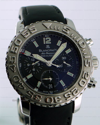 Blancpain Air Command Black Dial SS / Rubber watches
