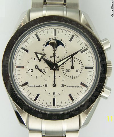 Omega SPEEDMASTER MOONWATCH BROAD ARROW ACCIAIO White gold BEZEL watches