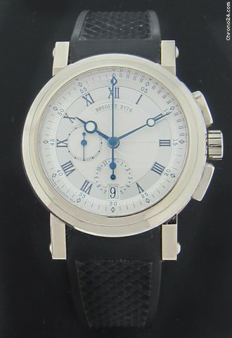 Breguet Marine Chronograph 18k White Gold 5827BB watches