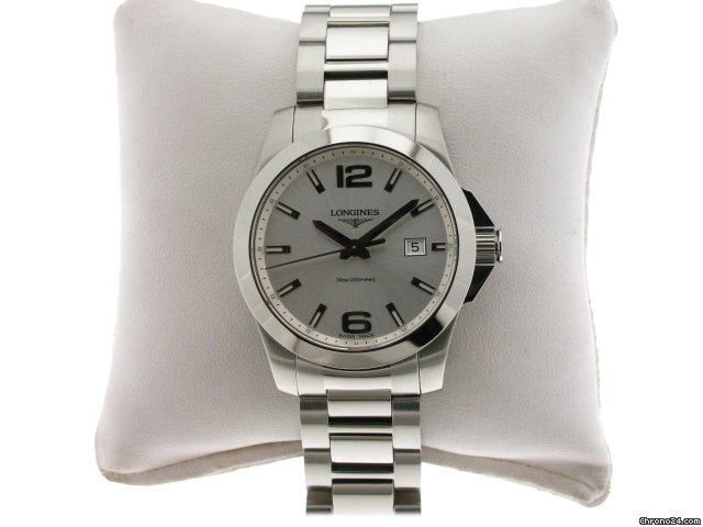 Longines CONQUEST ACCIAIO QUARZO ARGENTO watches
