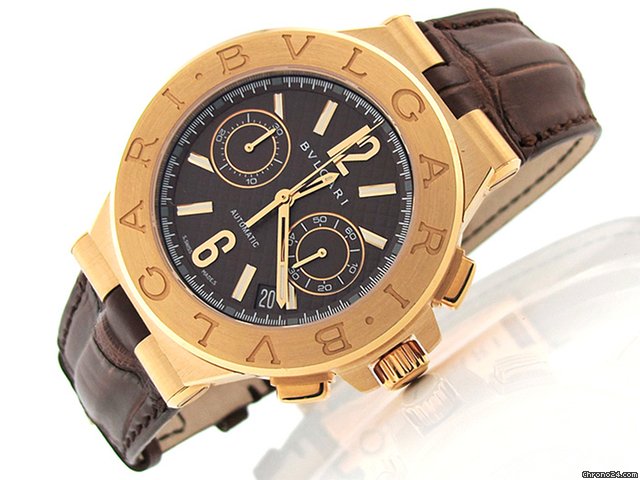 Bulgari Herren "DIAGONO" 750/- Gelbgold Automatik watches