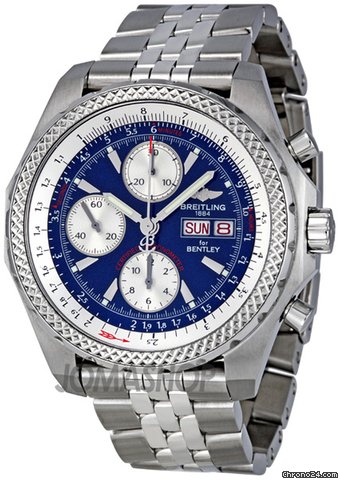 Breitling Bentley GT Blue Dial Chronograph Automatic Mens Watch A1336313-C649SS watches