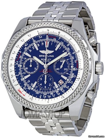 Breitling Bentley Motors Blue Dial Chronograph Stainless Steel Mens Watch A2536212-C618SS watches