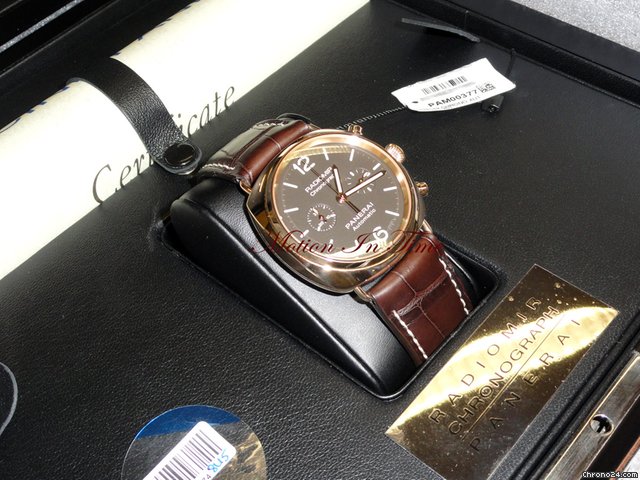 Panerai PAM 377 RADIOMIR CHRONO AUTOMATIC ROSE GOLD LIMITED 100 PCS watches