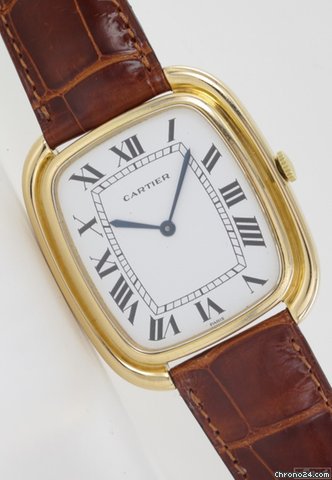Cartier Herrenuhr in 18k Gelbgold Vintage Rarit?t super gro watches