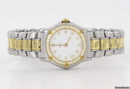 Ebel Stahl Gold Damenuhr mit Diamanten watches