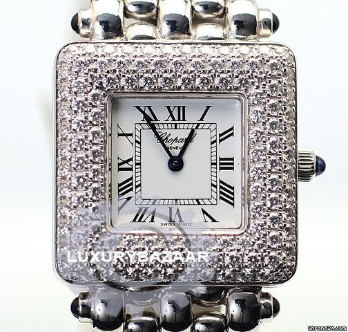 Chopard Classic Square Ladies 18K White Gold Diamonds watches