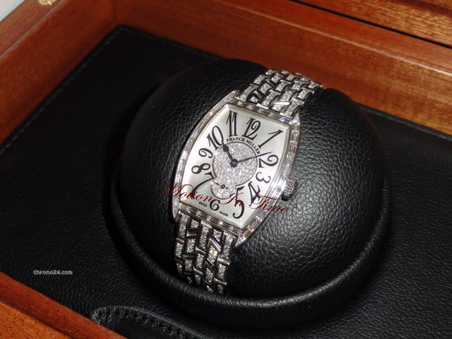 Franck Muller Cintree Curvex White Gold Medium Ladies' Baguette Diamond watches