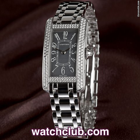 Cartier Tank Americaine - White Gold & Diamonds watches