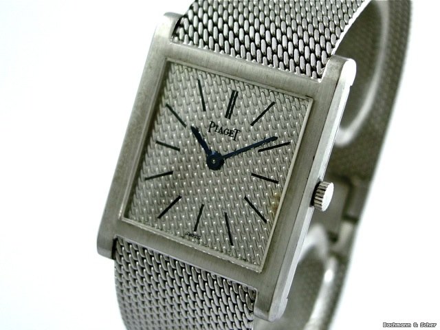 Piaget Tank, 18k White Gold, Manual watches