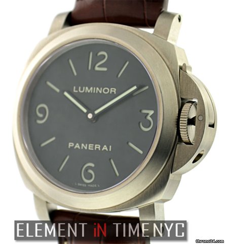 Panerai Luminor Base Titanium Black Sandwich Dial PAm 176 watches